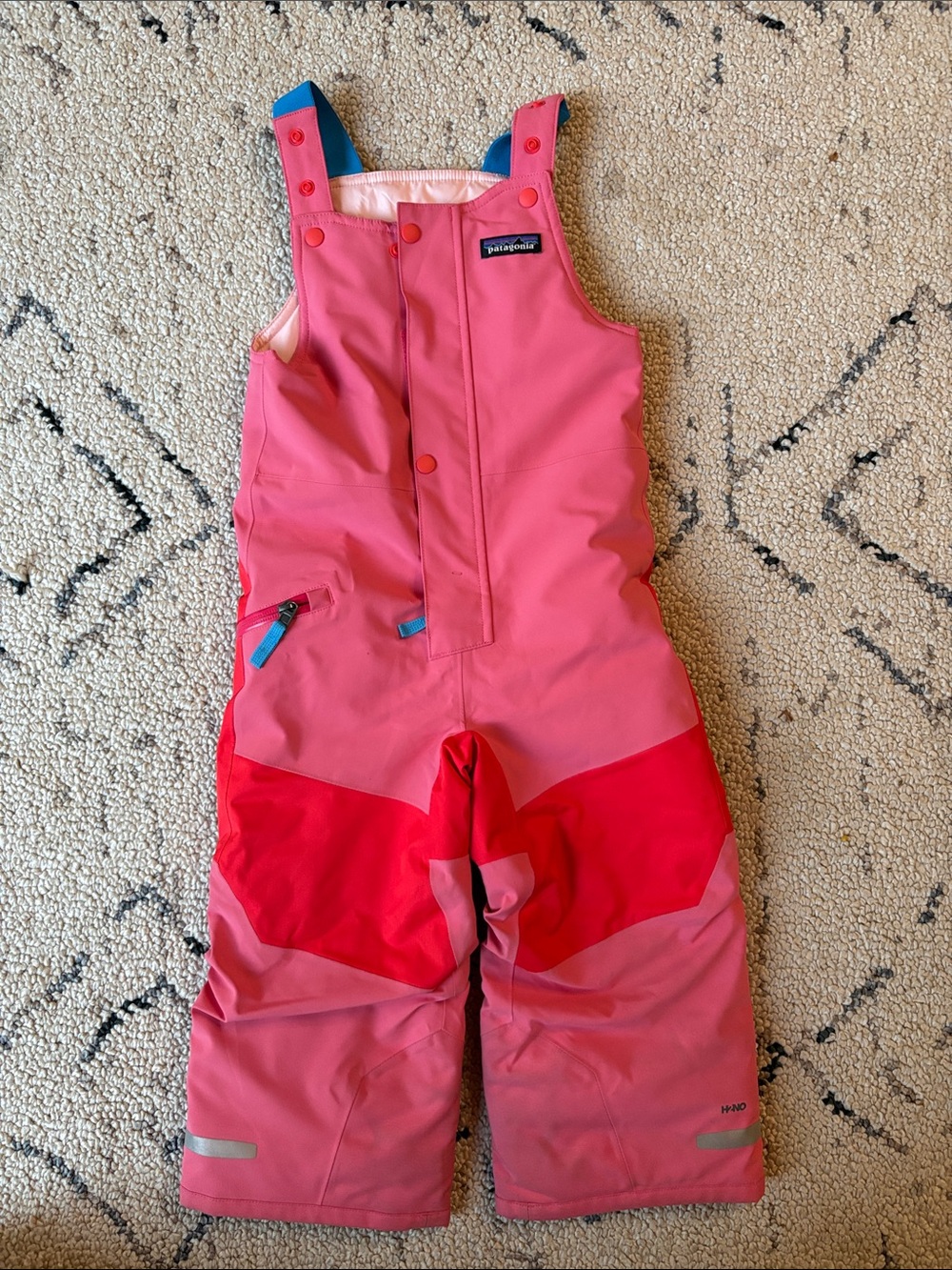 Patagonia Pink Kids Insulated Snow Bibs 3t EUC
